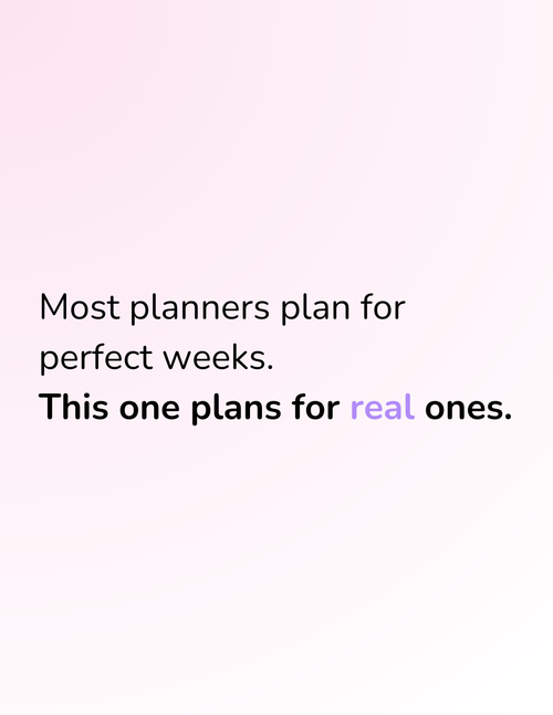 Hardcover ADHD-Friendly Planning System (Undated, 8.5" x 11")