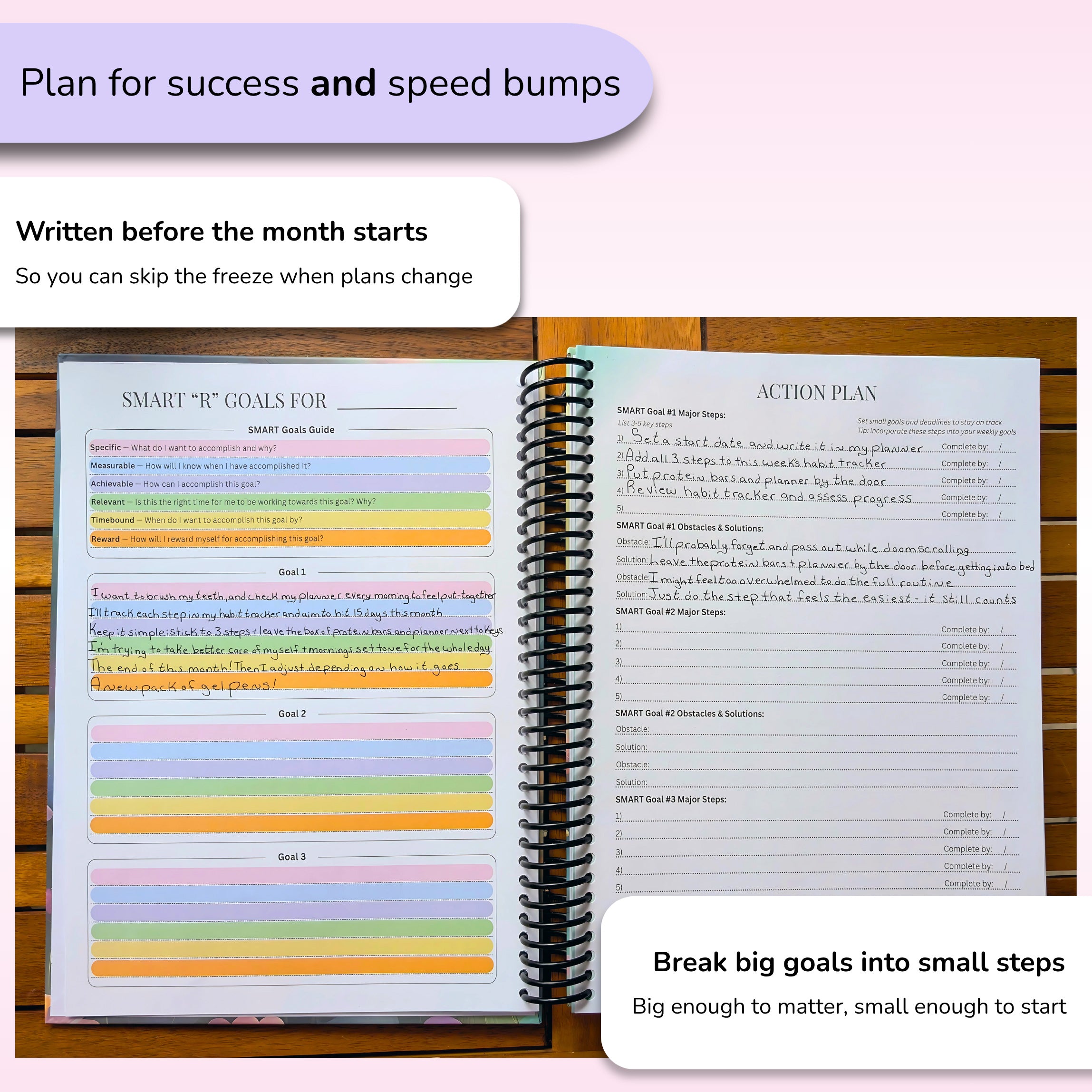 Hardcover ADHD-Friendly Planning System (Undated, 8.5" x 11")
