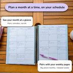 Hardcover ADHD-Friendly Planning System (Undated, 8.5" x 11")
