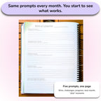 Hardcover ADHD-Friendly Planning System (Undated, 8.5" x 11")