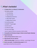 Fillable Digital Planner for Laptops & Desktops (Adobe Acrobat)