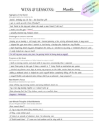 ADHD-friendly reflection page titled “Wins & Lessons” for tracking progress, lessons learned, and next month’s focus