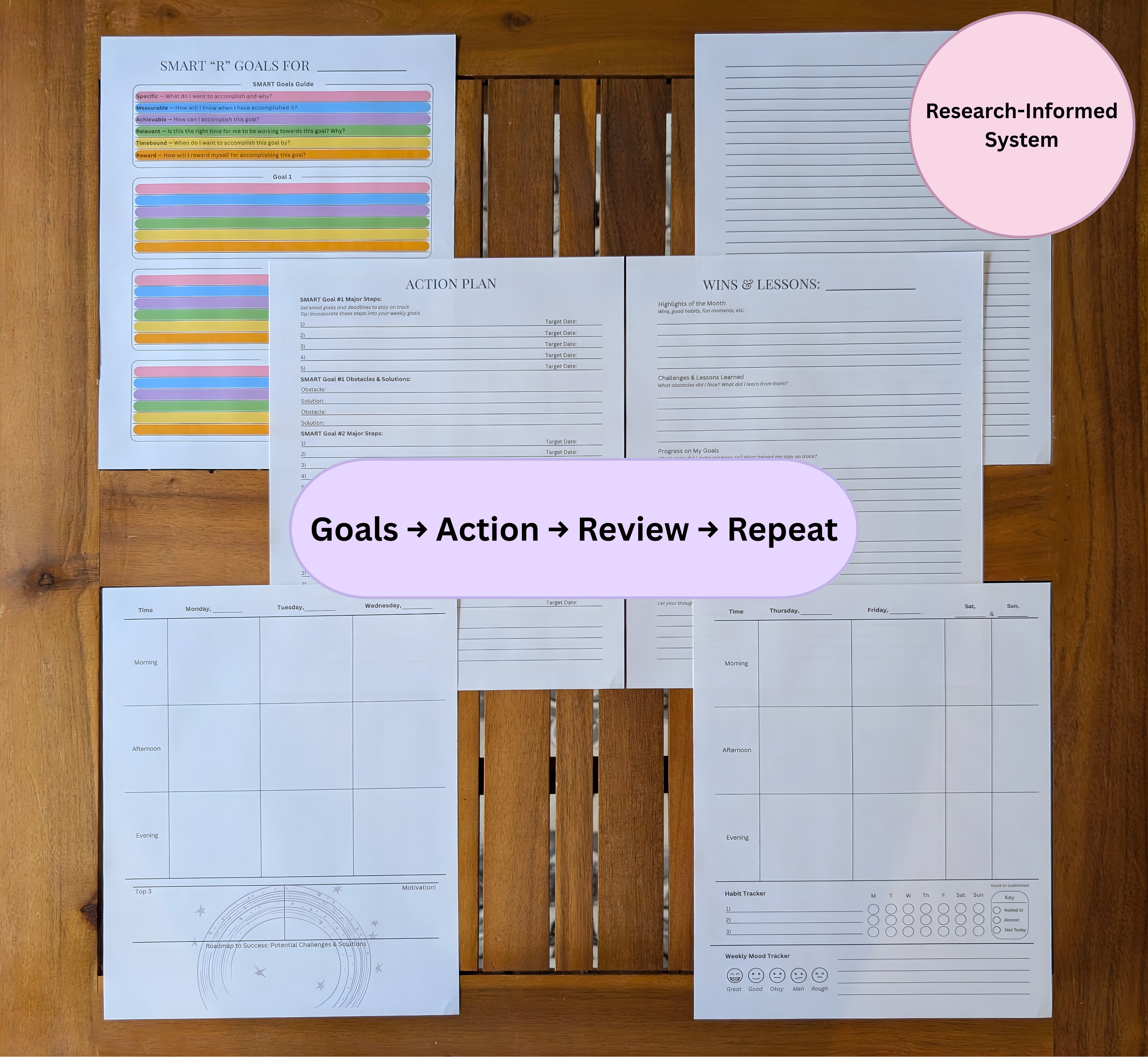 Printable Digital Planner for Binder or Discbound Use (Self-Print PDF)